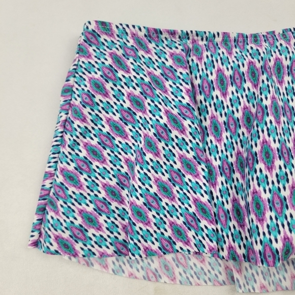 NWT Kenneth Cole Reaction purple and teal bathing suit skirt bottom - Picture 2 of 5